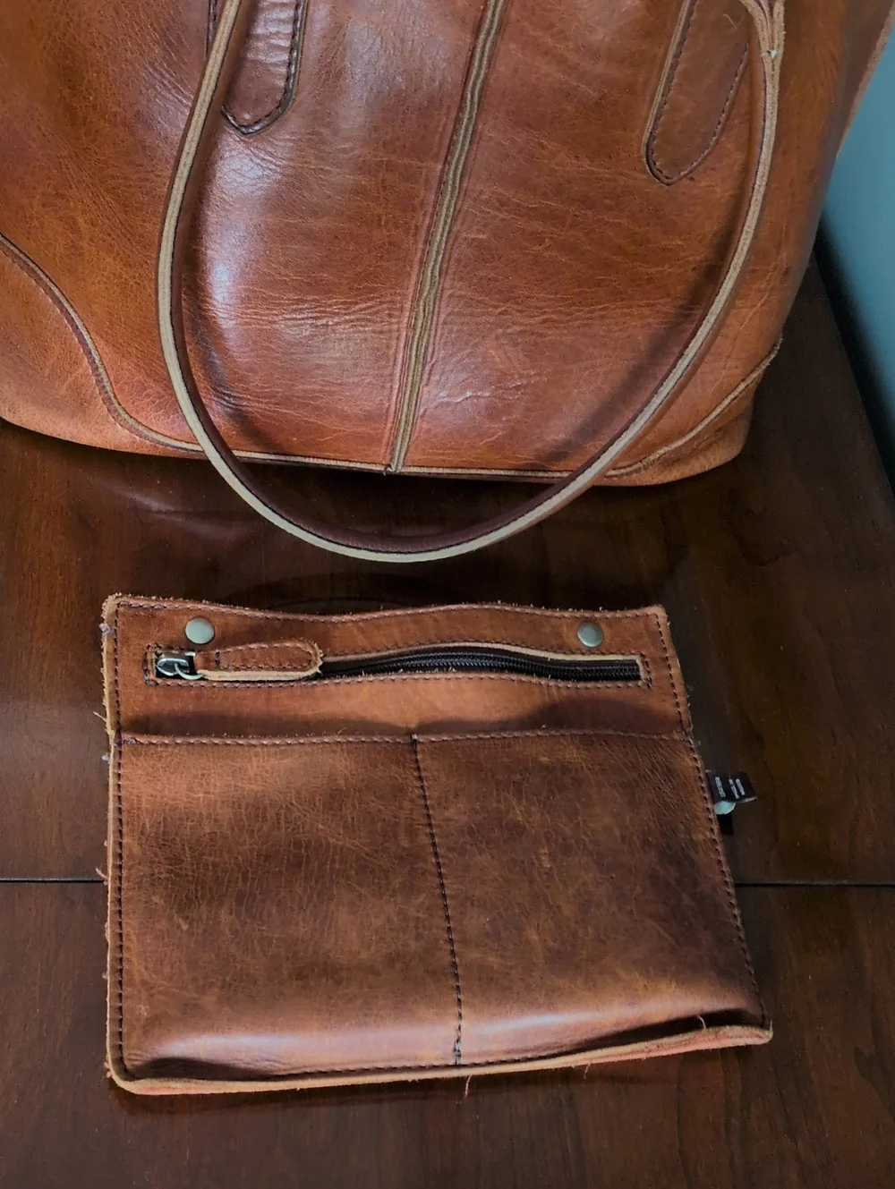 Frye Lucy Genuine Leather Tote - Picture 12 of 13